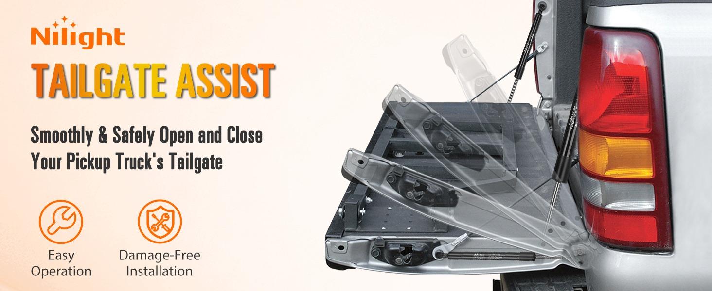 Nilight Pickup Tailgate Assist Shock for 06-08 Lincoln Mark & 04-14 Ford F150, Truck Tail Gate Lift Assist Tailgate Shock Damper fit for Lincoln Mark LTS 2006-2008, Ford F-150 2004-2014