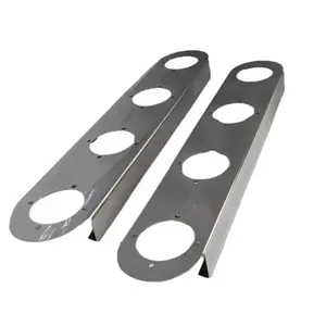 JML Kustoms – Front Kenworth Radius Style Air Cleaner Brackets with 4 Watermelon Holes