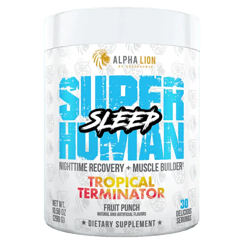 Alpha Lion SuperHuman Sleep | 30 Servings for Nighttime Recovery | Supports Muscle Gains, Faster Recovery Between Intense Workouts and Longer REM Sleep | Available at Prime Sports Nutrition