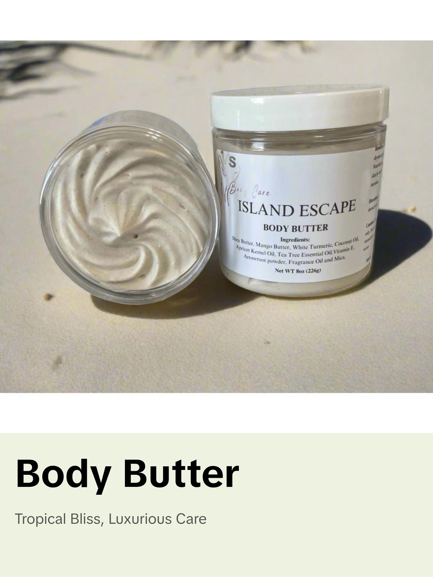 Island Escape Body Butter with Pineapple, Coconut & Skin-Loving Ingredients Body Care Lotions