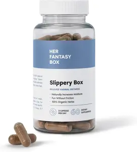 Her Fantasy Box | Slippery Box Feminine Care for Vaginal Health - 60 Fast-Acting Capsules for Women's Wellness, pH Balance, and Intimate Support