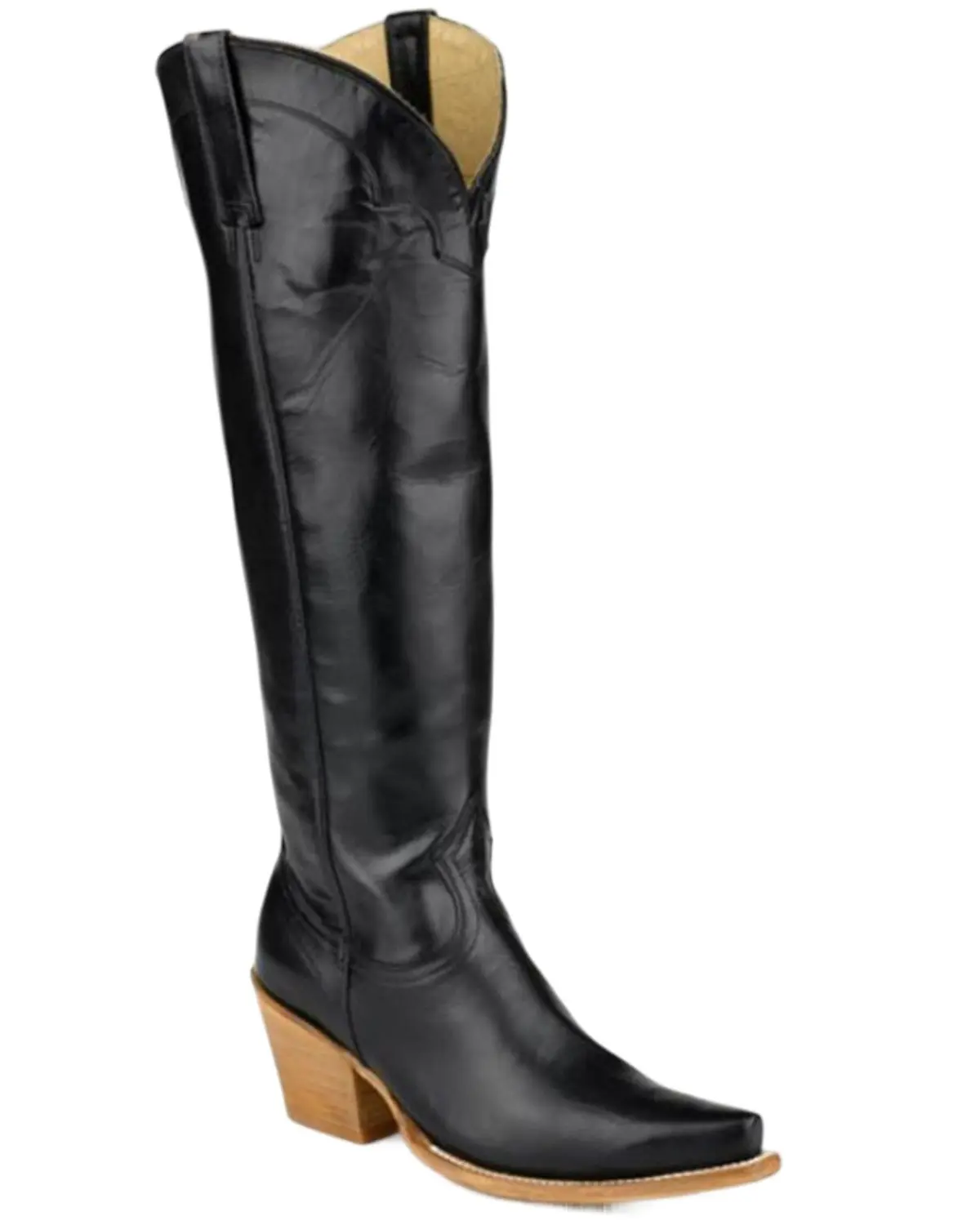 Stetson Women's Women'S Sutton Tall Western Boot Snip Toe - 12-021-9105-1358 Bl