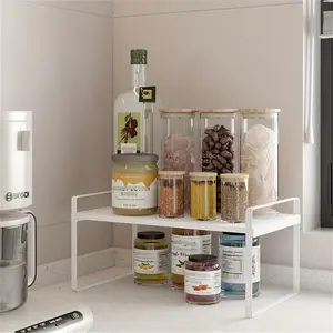 Modern Abs Kitchen Rack with Carbon Steel Stand, Compact Storage Shelf for Cups Plates Spices Books, Wall Mounted Organizer for Busy Families