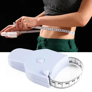 Y-Shaped Automatic Waist & Body Measuring Tape, Soft Leather, Precise Circumference, Ideal for Fitness & Sewing Projects