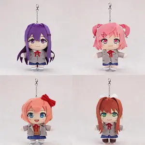 Anime Monika Yurika Plush Toys Cosplay Stuffed Doll Natsuki Sayori Yuri Cotton Doll For Kids Gift