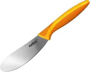 Sandwich Knife & Condiment Spreader - Sandwich Spreader Knife for Butter, Cream Cheese, & Jellies - Ergonomic Stainless Steel Spreading Knife - Butter Spreader Knife for Bagels & Toast - Orange