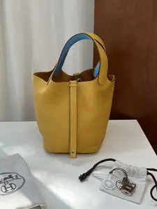 Pre-owned HERMÈS Leather Tote Bags Hermes Picotin tote