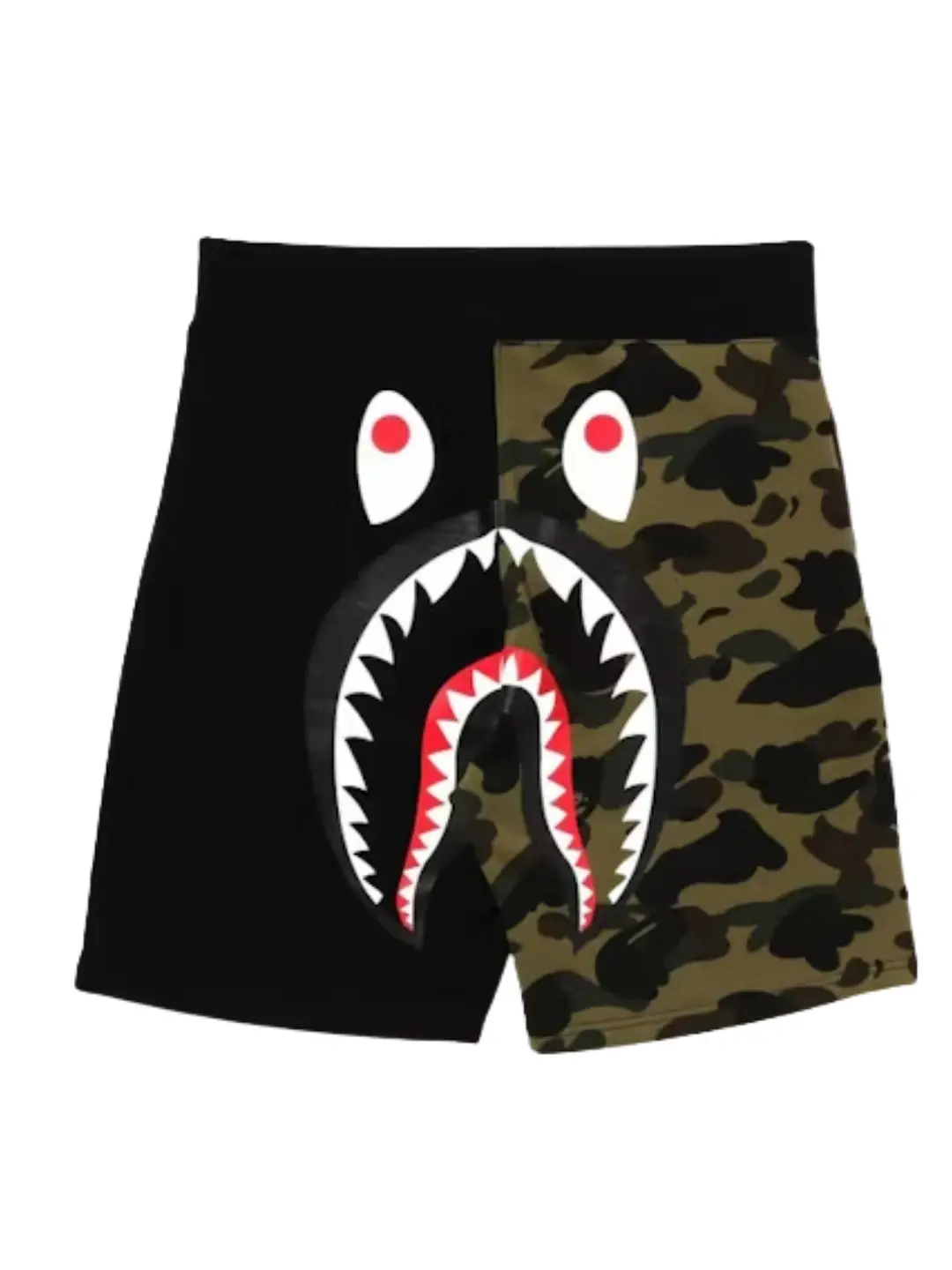 BAPE 1st Camo Back Shark Sweat Shorts
