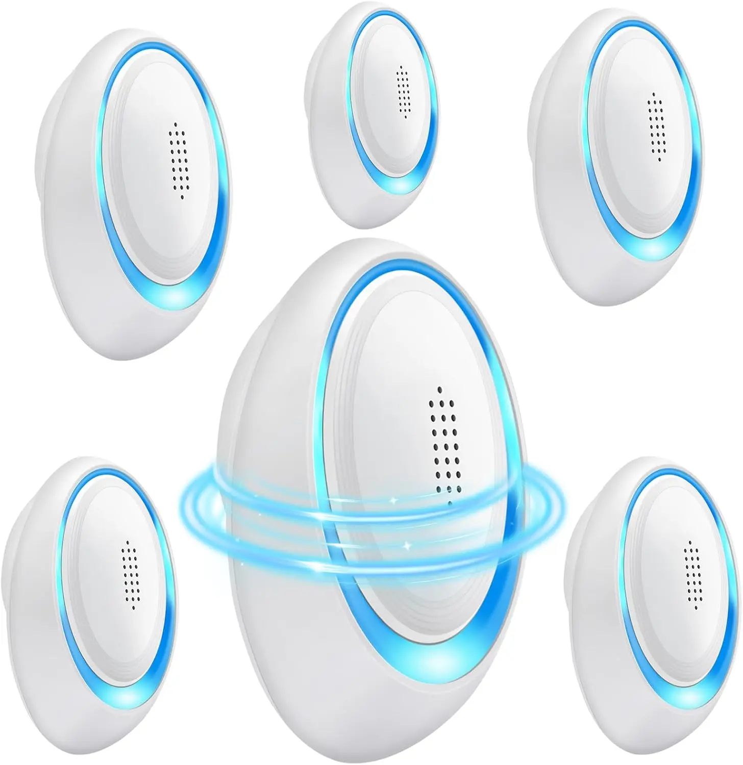 2025 Upgraded Ultrasonic Pest Repeller (6 Pack) - Indoor Electronic Plug-In Defense for Mice, Roaches, Spiders, Ants, Mosquitoes