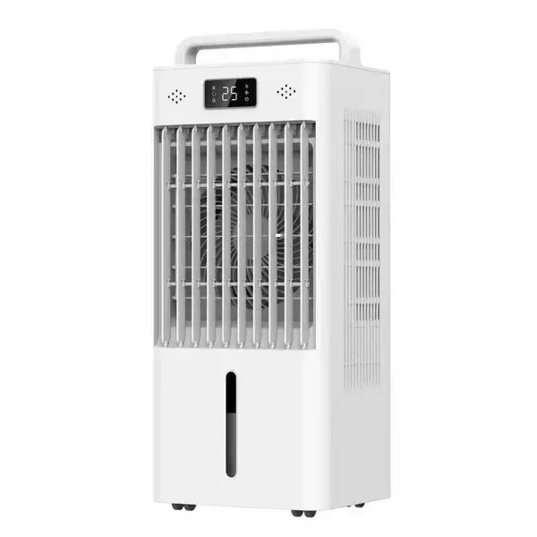2.65 Gal Evaporative Portable Air Cooler,Swamp Cooler for Bedroom Office,Touch & Remote Control,3-Speed Cooling Fan,3-Side Cooling Pads,Auto Swing Louvers,Carry Handle
