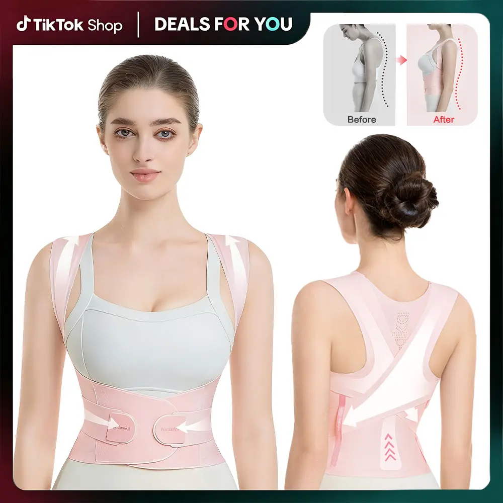 [DealsForYouDays] Babaka Back Brace Posture Corrector – Cooling Breathable Waist Support, Invisible Lightweight Non-Chafing Fit, Wear Under Clothes for Hunchback, Scoliosis & Upper/Lower Back Pain Relief – TikTok Shop Black Friday
