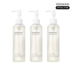[mixsoon Official Shop] Bean Cleansing Oil Trio (6.59 fl.oz / 195ml x 3) - Daily Deep Makeup Removal for Korean Glass Skin