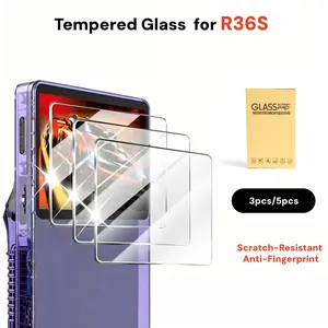 High-Definition Tempered Glass Screen Protector for R36s Handheld Game Console, Anti-Oil and Fingerprints, Protective Film Accessory