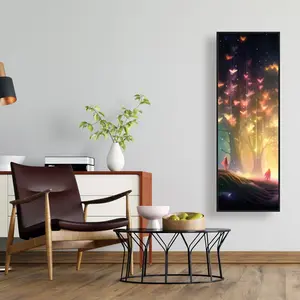 212 MAIN 16x48 in. Turquoise Framed Photo Wall Art - "A Dream Come True" Artwork, Home Decor & Artistic Interior Accent