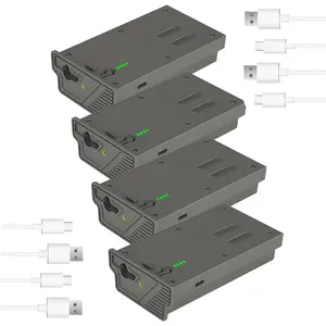 4 Pack Hunting Camera Battery 6000mAh Rechargeable for Reveal X Gen 2.0 3.0 X Pro XB SK with USB C Port & Indicator Lights Long Lasting Durable Design,TikTokShopBlackFriday