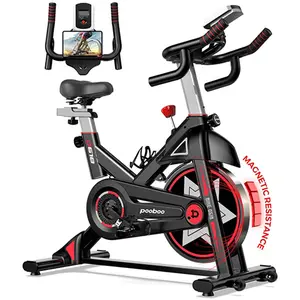 Exercise Bike, Stationary Bike for Home Gym, Silent Belt Drive Indoor Bike for Cardio Workout