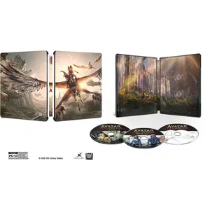 Avatar: Fire and Ash (Steelbook)  [4K ULTRA HD BLU-RAY MOVIE] Ltd Ed, With Blu-Ray, Steelbook, 4K Mastering, Anamorphic, , Dubbed, Subtitled, Sign Language