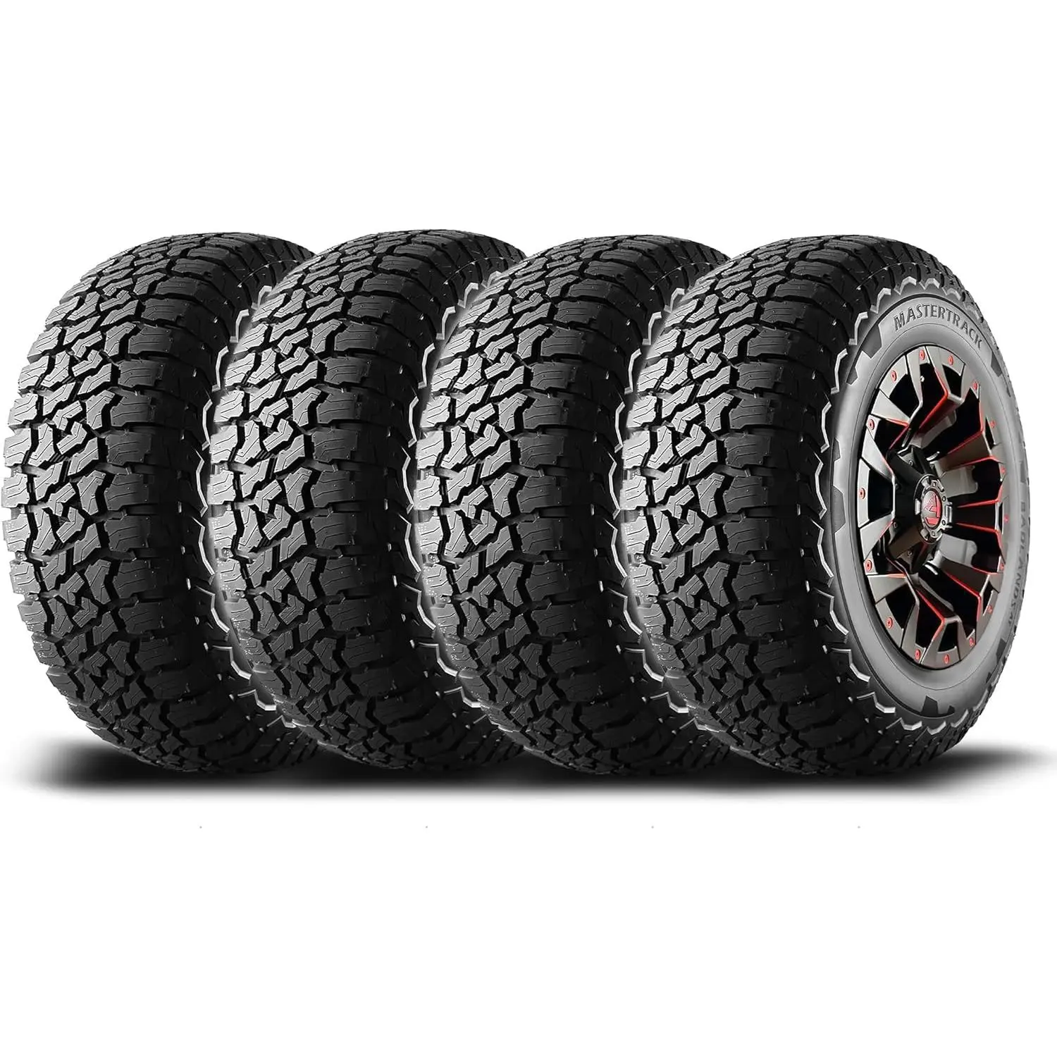 Set of 4 Mastertrack LT275/70R18 125/122S All Terrain SUV Light Truck Tires | BADLANDS AT 125/122S 10 Ply E + 3-Year Road Hazard Warranty Included (Tire Only)