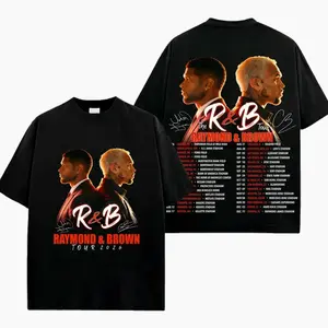 The R&B Tour 2026 - Raymond & Brown Vintage Graphic T-Shirt, R&B Concert Tee, Hip Hop Streetwear Shirt, Urban Style Cotton Tee W0U