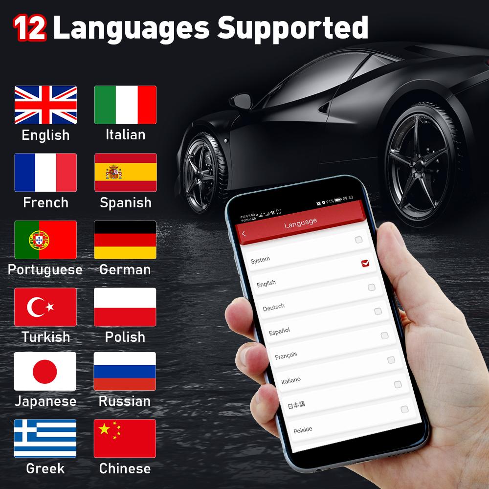 [FathersDayGift]KINGBOLEN Ediag Plus Car Bluetooth Scanner for iOS & Android, OBD2 Scanner All System Diagnostic, ECU Coding, CAN-FD Protocol, 15+ Rest Functions,1 year free subscription Automotive Scan Tool