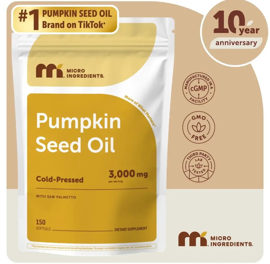 Pumpkin Seed Oil with Saw Palmetto Softgels