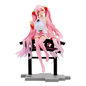 Hatsune Miku Lantern Figure Model Two-dimensional Anime Girl Desktop Case Car Decoration Ornaments