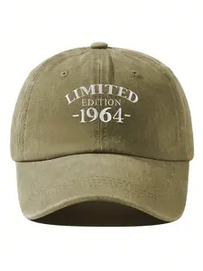 Limited Edition 1964 Vintage Baseball Cap - Adjustable, High-Quality Dad Truck Hat With Embroidered Logo, Black, Casual Outdoor Fishing Cap For Men And Women, Casual Headwear| Vintage Baseball Cap| Durable