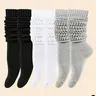 Men's and Women's 3/24 Pairs Simple Minimalist Long Tube Pile Socks, Sweat-Absorbing Durable Classic Solid Color Versatile Socks, Breathable Knit Socks for Daily Casual Wear, Casual Comfy Socks
