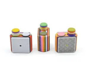 Rainbow Fidget Button Clicker - Unique Stress-Relief Toy for Calm & Focus