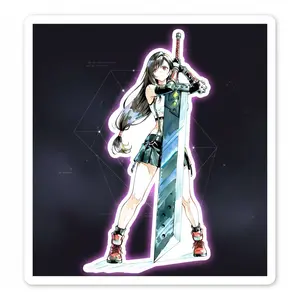 Tifa Lockhart Classic RPG Aesthetic Sticker