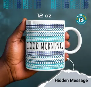 F*** Off Coffee Mug-Good Morning Design Hidden Message Mug- Funny Gift for Coworkers Work Bestie Gift for Coworkers Unique Quirky Addition to Any Office or Home Setting