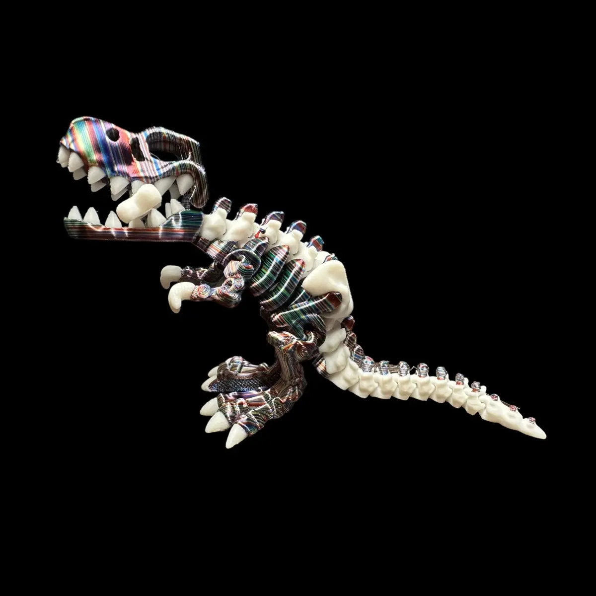 Mini T-Rex Skelly 3D Print Articulating Sculpture 3D Print