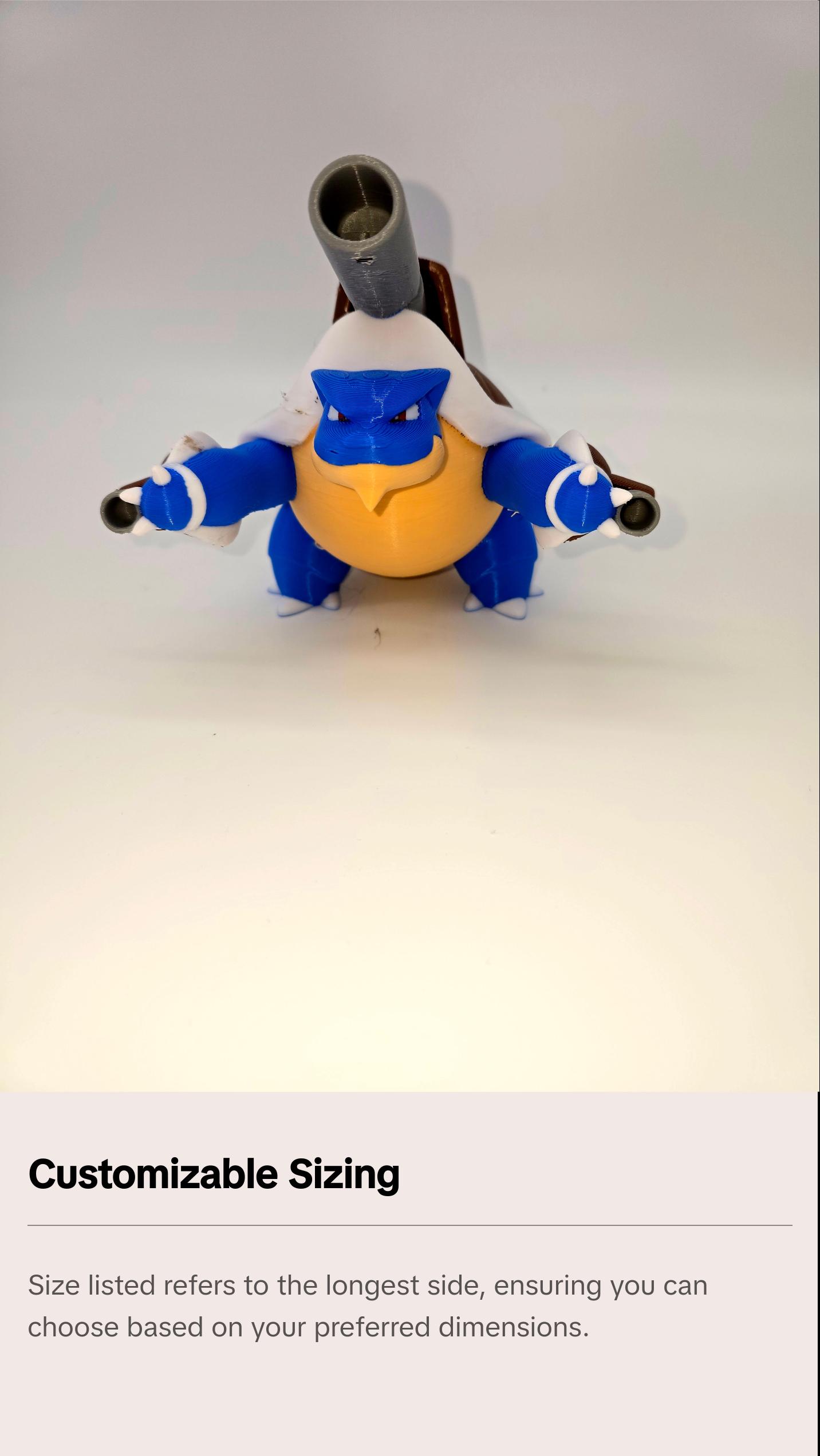Mega Blastoise 3D Printed