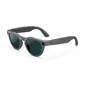 Ray-Ban Meta Headliner (Gen 2) Shiny Asteroid Grey Transitions Emerald Lenses