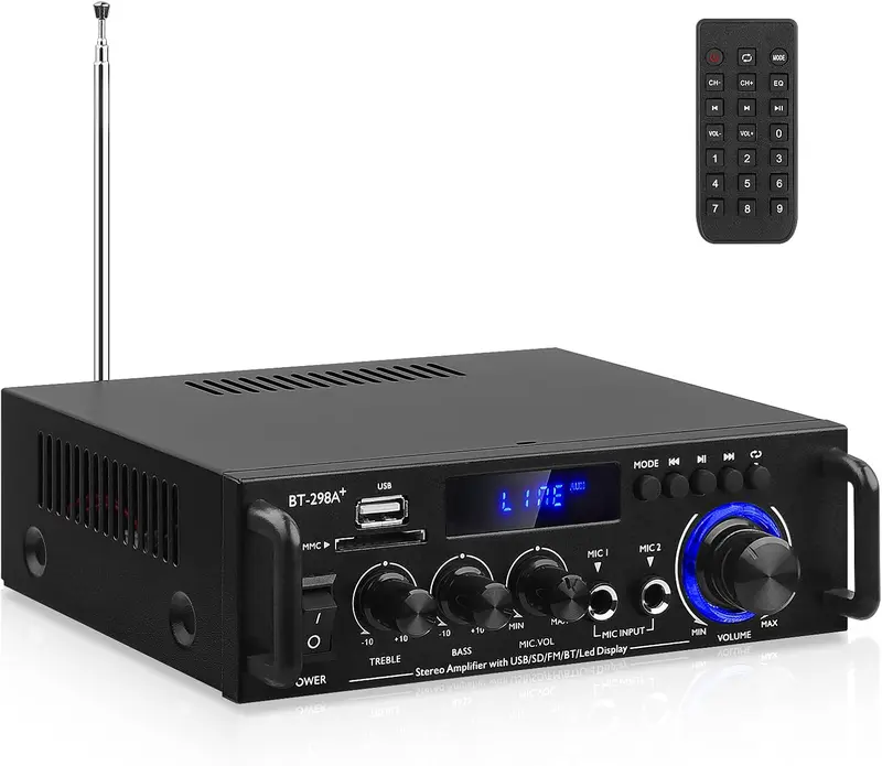 Audio Amplifier Board, ZK-1602T Bluetooth 5.0 Power Amp for Home