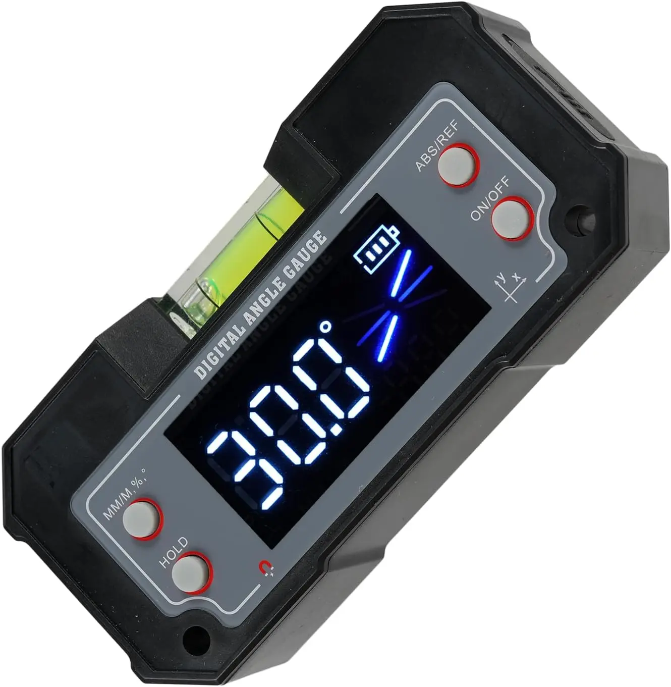 Weytoll 3-IN-1 Digital Angle Finder Tool, Magnetic Base Inclinometer Bevel Gauge for Woodworking, 4 x 90° Range Measurement with Clear Display, Digital Protractor