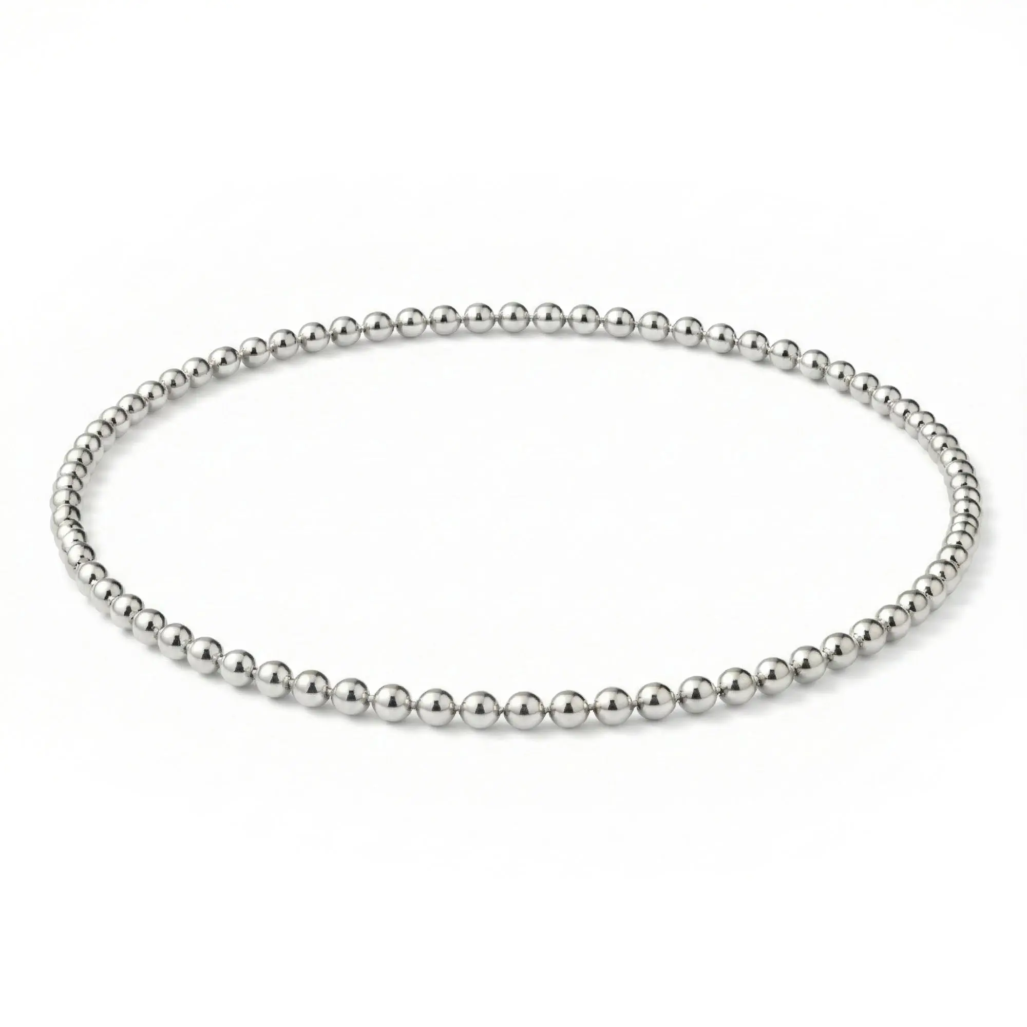 3MM Silver Ball Bracelet