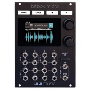 1010music Bitbox Micro Eurorack Compact Sampler with Touchscreen - Black