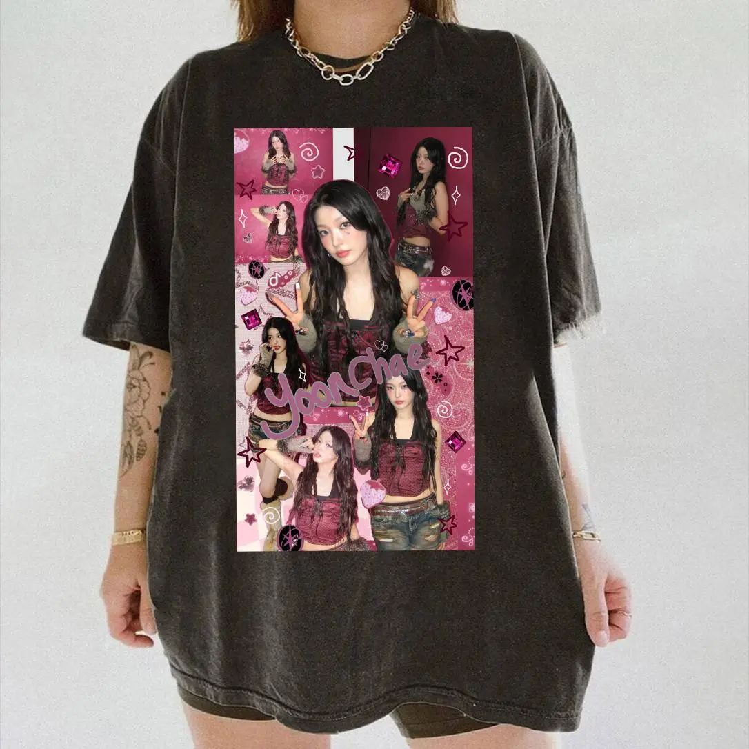 KATSEYE Vintage Shirt - Girl Crush Pop Tee, Y2K Cyber Aesthetic Graphic, Futuristic Vibes, TikTok Viral Fit