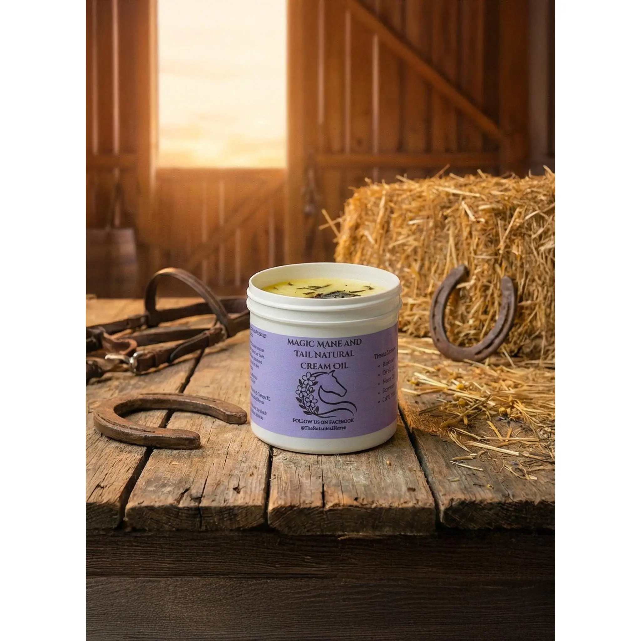 Mane and Tail Crème Oil for Horses — Conditions at the Root for Growth & Shine, Stops Tail Rubbing