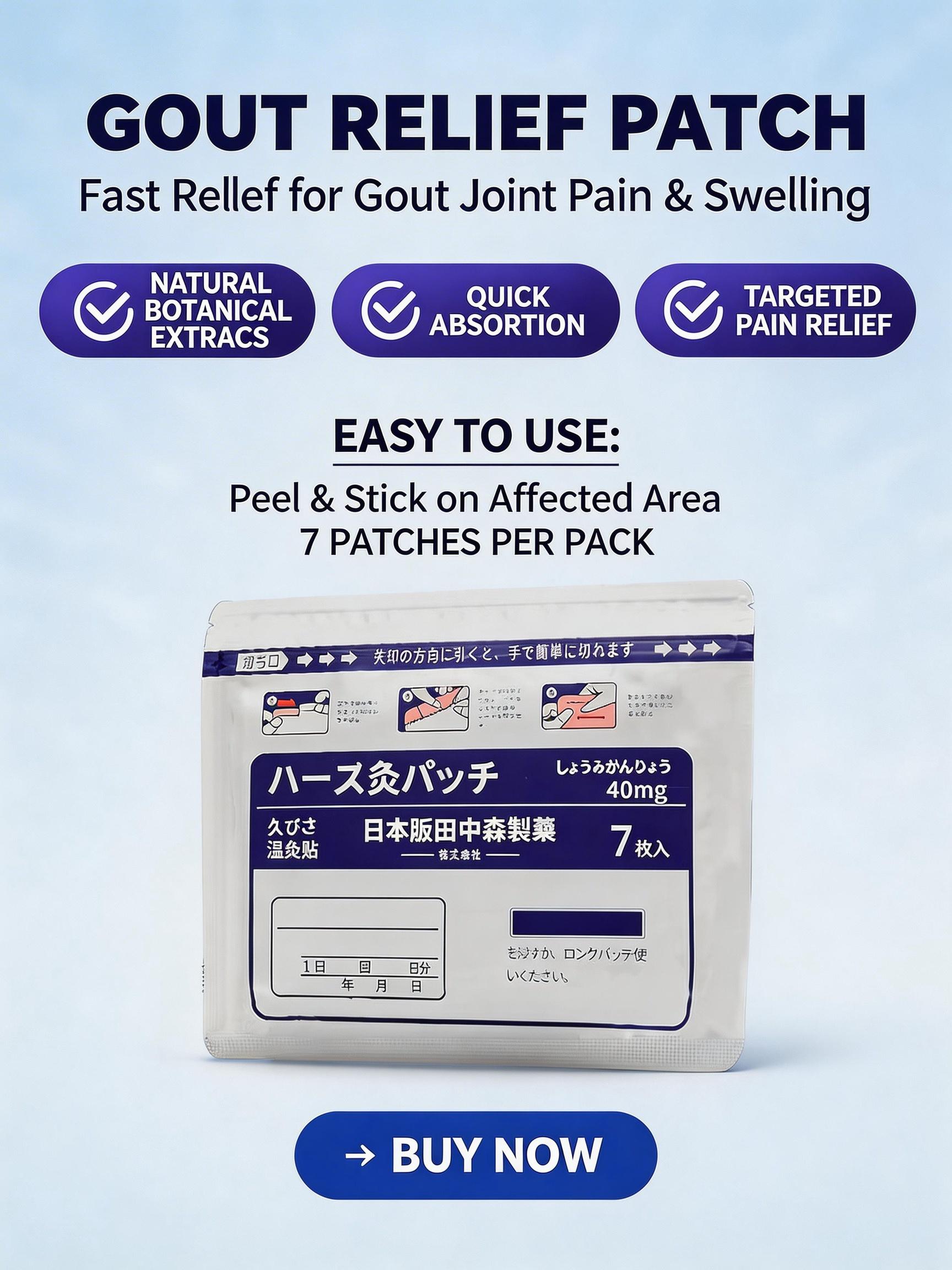 Natural Botanical Heat Therapy Patches for Deep Tissue Comfort, Self-Heating Herbal Pads for Active Joint Mobility, Foot & Knee Soothing Care 7 Count