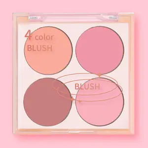Vibrant Four-Color Blush Palette, Natural Glow Enhancing Makeup, Cosmetic Product, Cosmetics Products, Makeup Beauty Cosmetics, Perfect for Everyday Use & Special Occasions, Ideal Gift Idea