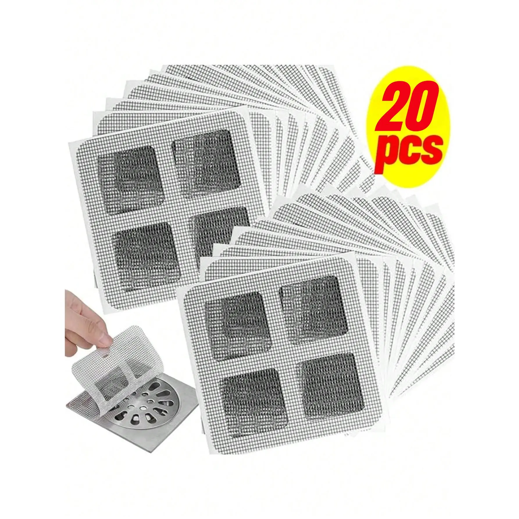 TikTok Pick! 20pcs Drainage Filter Cover | Anti-Clogging Hair Catcher | for Kitchen Bathroom Sink