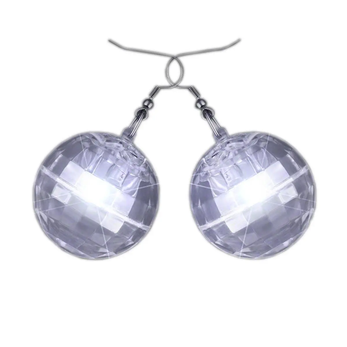Blinkee  Light Up Groovy Disco Mirror Ball Crystal Earrings