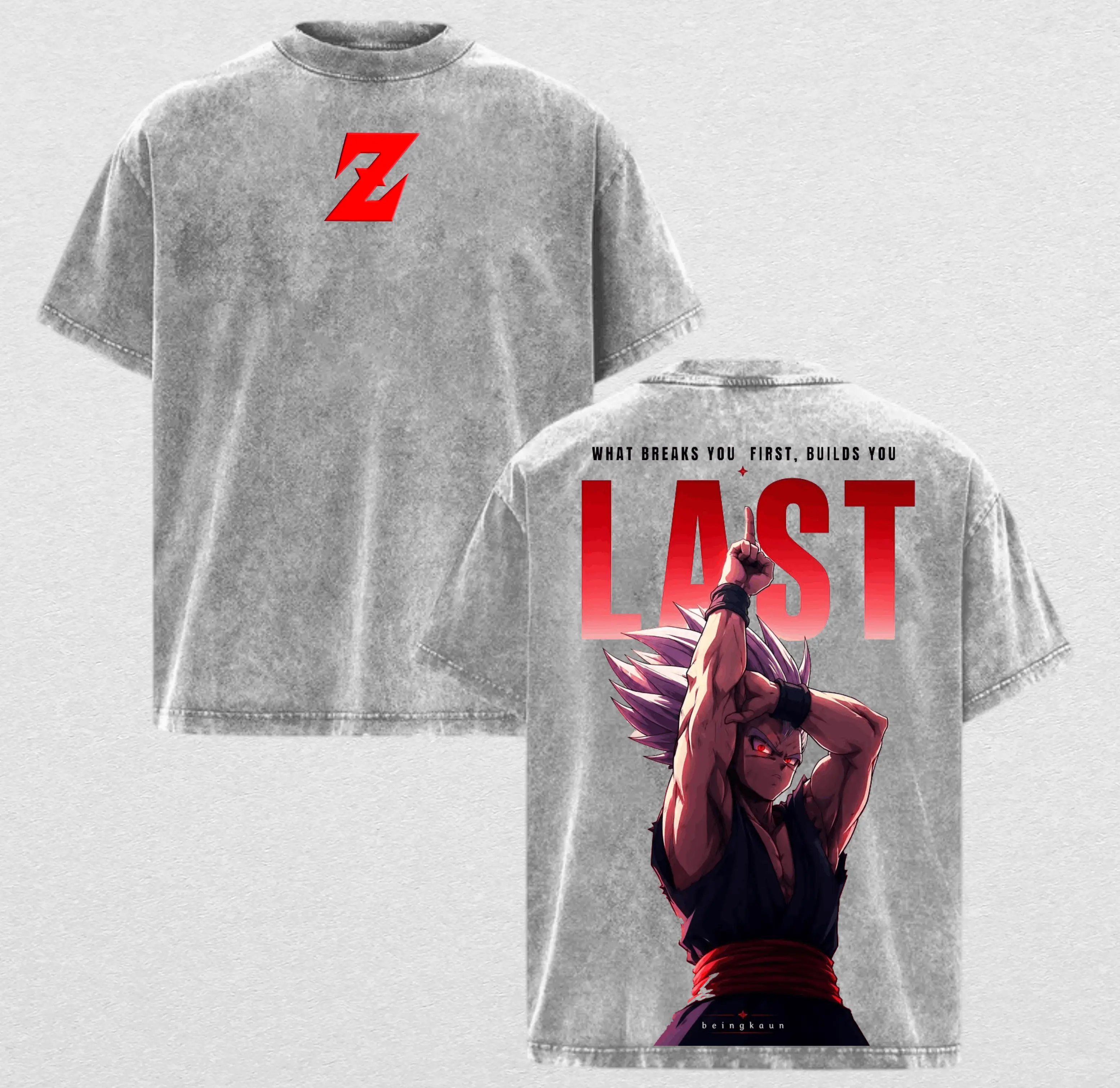 Gohan Beast Anime Graphic Tee, Vintage Mineral Acid Wash Streetwear T-Shirt, Premium Heavyweight 100% Cotton, Retro Gym Pump Cover Aesthetic Graphic Shirt Gift