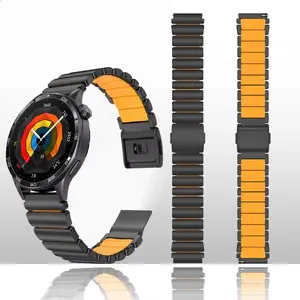 22mm 20mm Watch Strap for HUAWEI WATCH GT 3 4 5 Pro 46mm Band Replacement Bracelet For Samsung Galaxy Watch 7 6 5 4 40mm 44mm Active Watch Band For Garmin/Huawei/Xiaomi/Amazfit/Redmi Watch Premium Business Magnetic Buckle Watch Strap Replacement