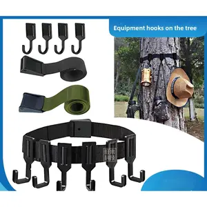 tree hook, outdoor camping tree hook, webbing hook, tree equipment hook, outdoor use hook