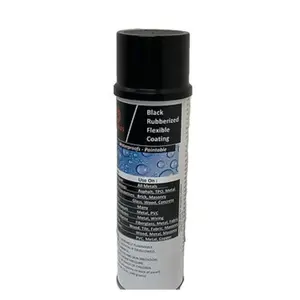 Black Rubberized Flexible Coating – Aerosol, 20 oz- FREE DELIVERY – 6 can/ case turbo  spray  paint Wireless High Pressure Car Washing Tool No-Streak Clarity Glass Cleaner