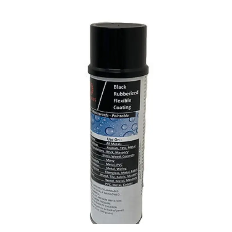 Black Rubberized Flexible Coating – Aerosol, 20 oz- FREE DELIVERY – 6 can/ case turbo  spray  paint Wireless High Pressure Car Washing Tool No-Streak Clarity Glass Cleaner