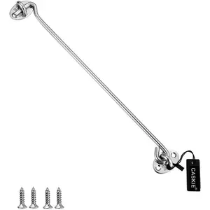 Stainless Steel 304 Heavy Duty Cabin Hook and Eye Lock for Shed, Gate or Garage Door
